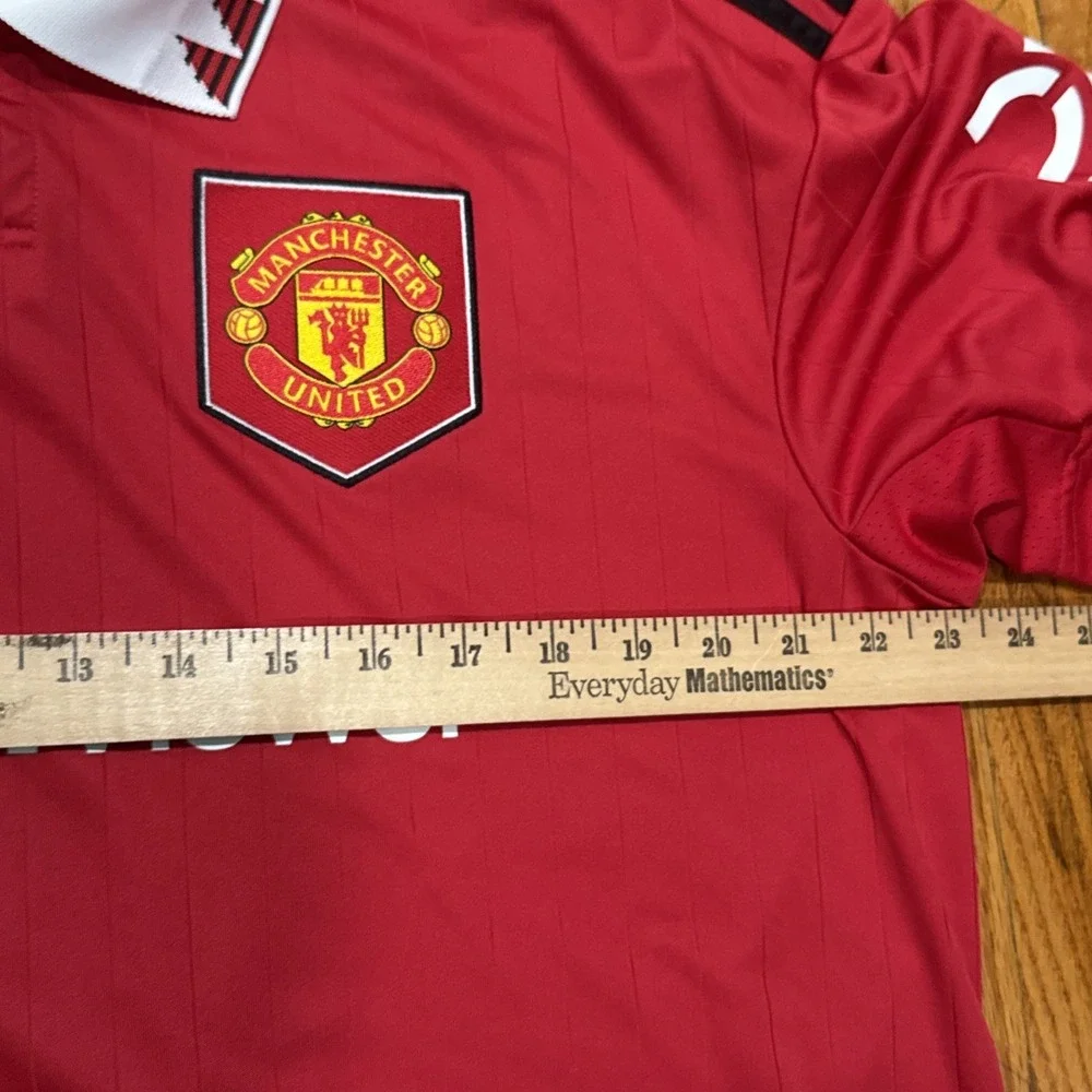 Manchester United Adidas AeroReady Home Jersey Mens L Cristiano Ronaldo 2022 EUC